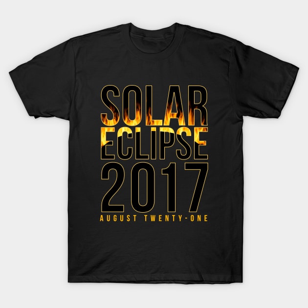 BOLD solar eclipse 2017 shirt T-Shirt by dlinca